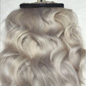 Lightest ash Bellami hair extensions